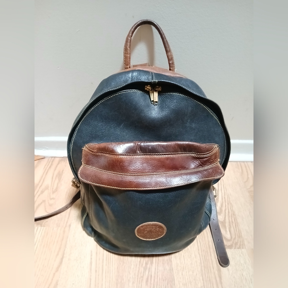 Roots Leather Blockcolor Backpack